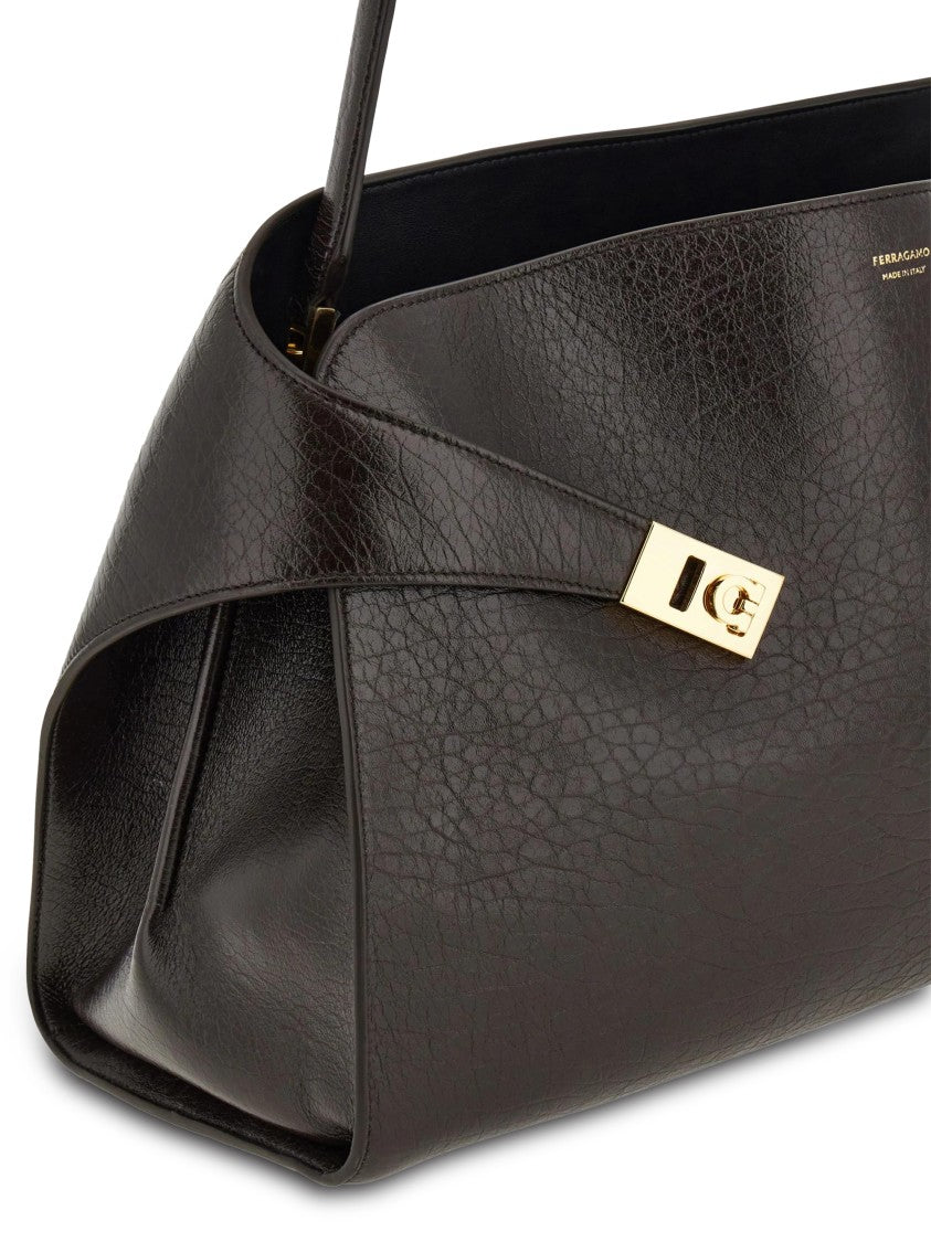 Ferragamo Neutrals Bag With Siena Fabric Lining