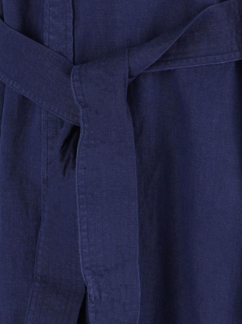 Polo Ralph Lauren Shirt Midi Dress Blue