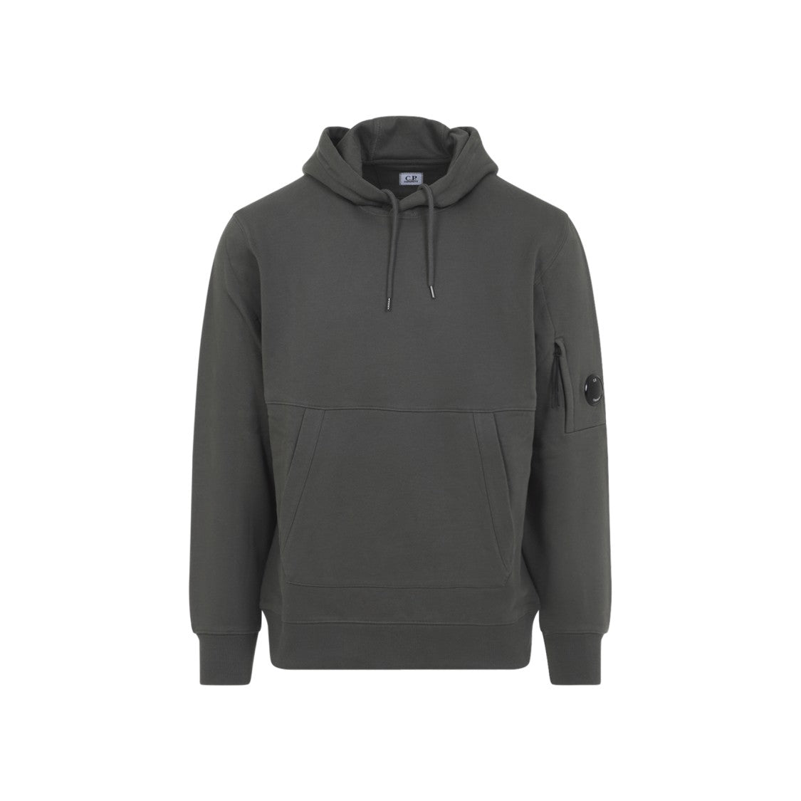 C.P. Company Casual Grey Cotton Hoodie With Functional Design