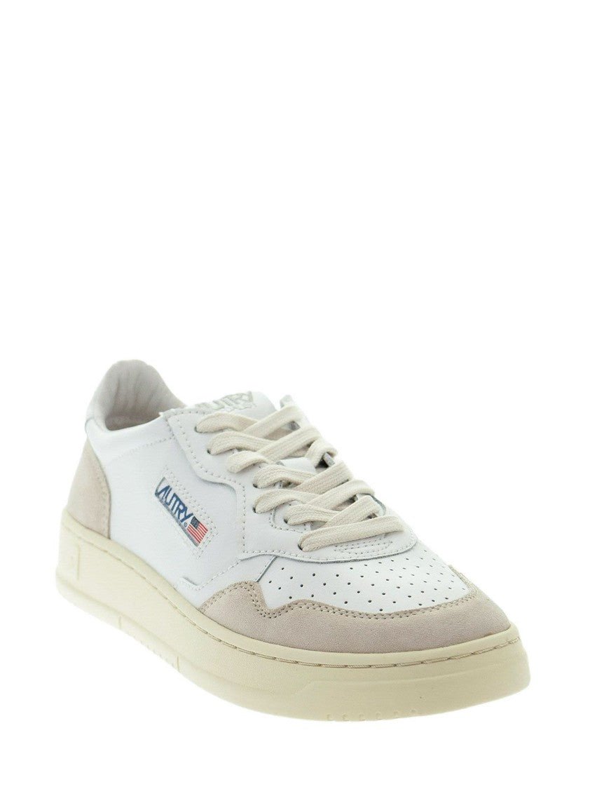 Autry Medalist Low - Leather And Suede Sneakers