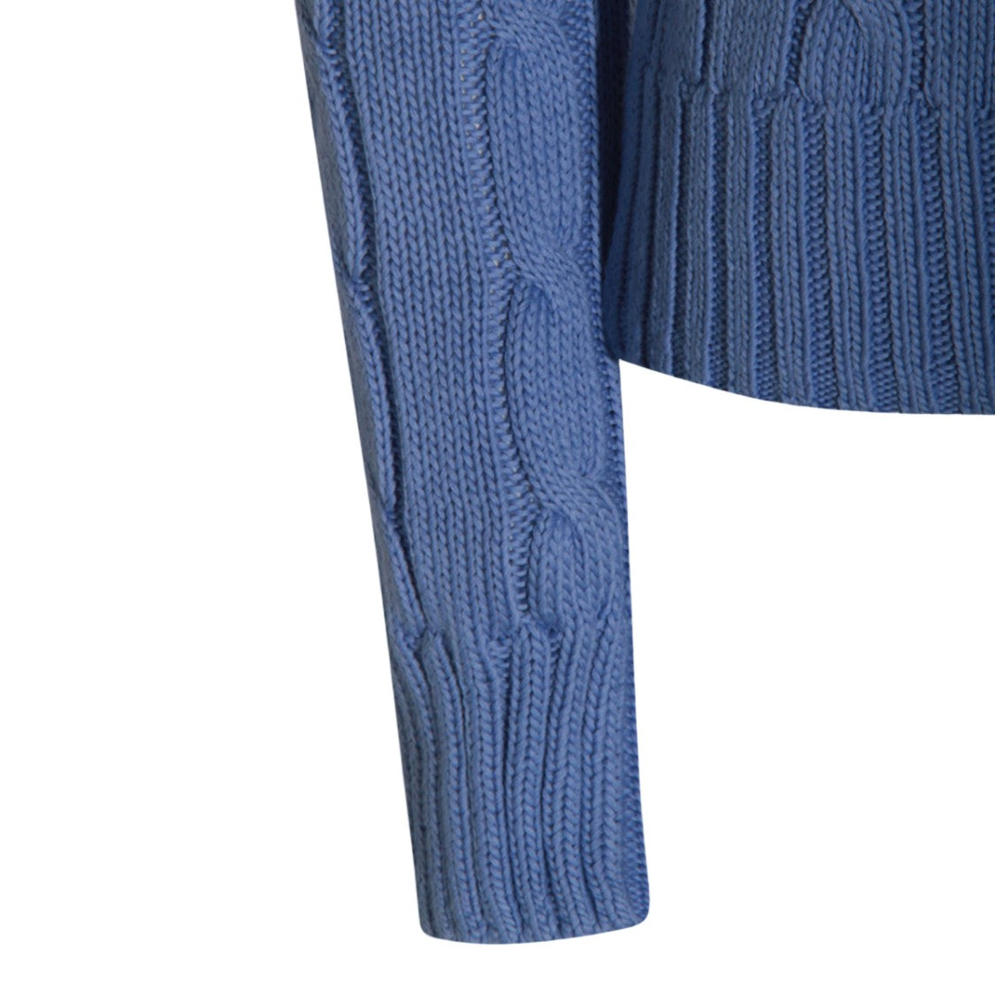 Polo Ralph Lauren Fitted Cable-Knit Sweater With Classic Crew Neckline