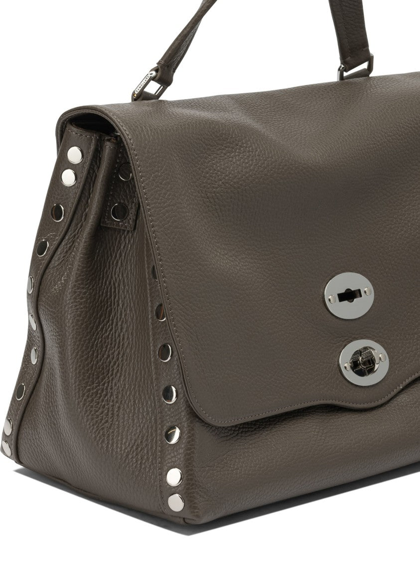 Zanellato Structured Textured Leather Shoulder Bag