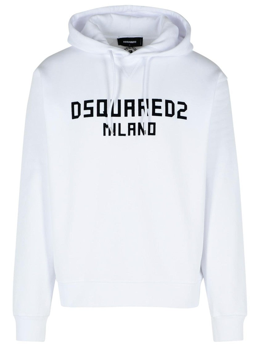 Dsquared2 White Cotton Sweatshirt