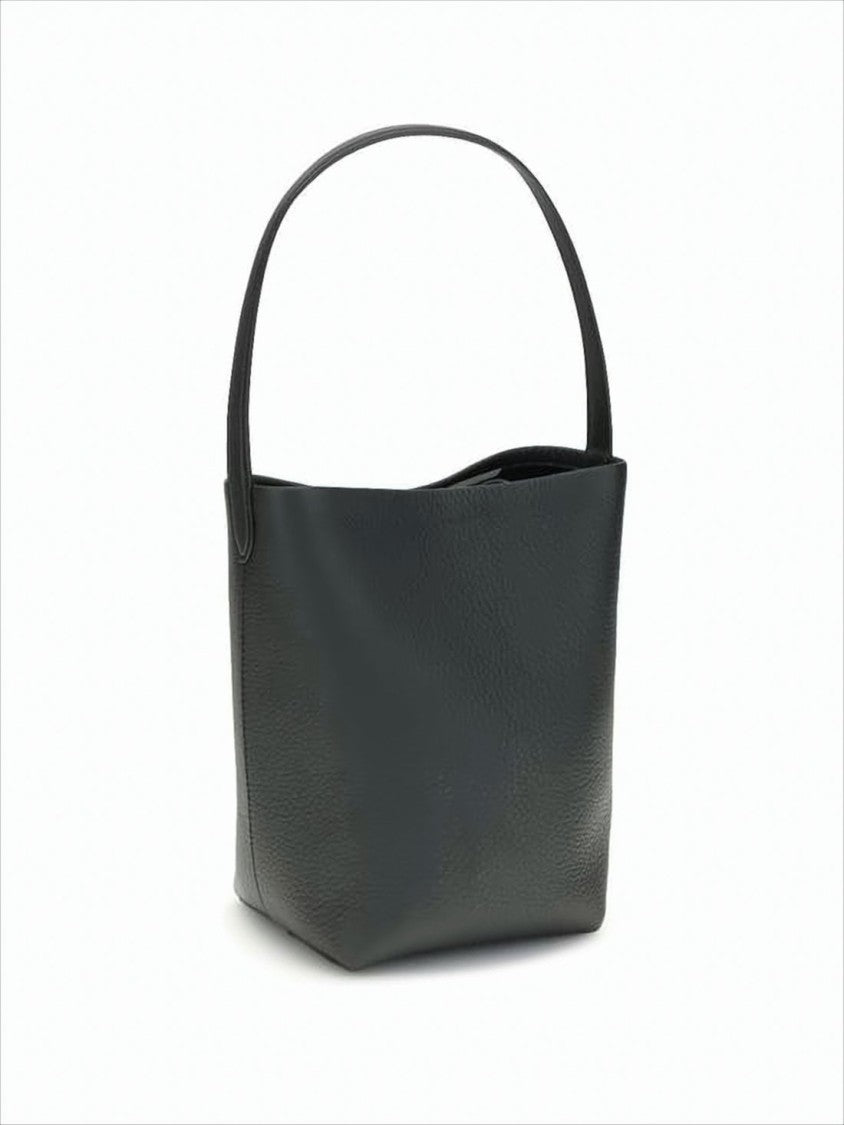 The Row Textured Calf Leather Small Tote Bag