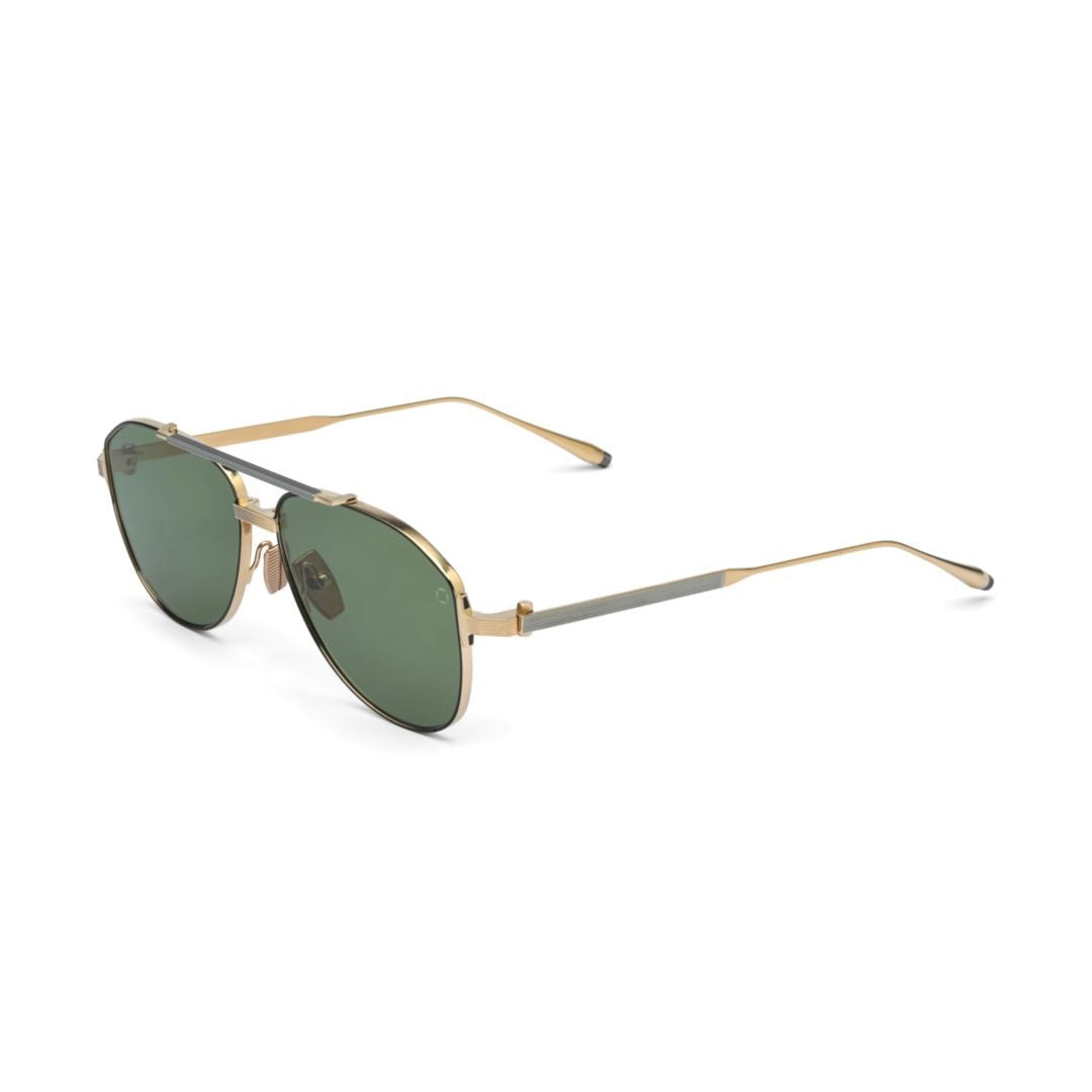 Akoni Helios Aviator-Style Sunglasses With Gradient Metal Frame