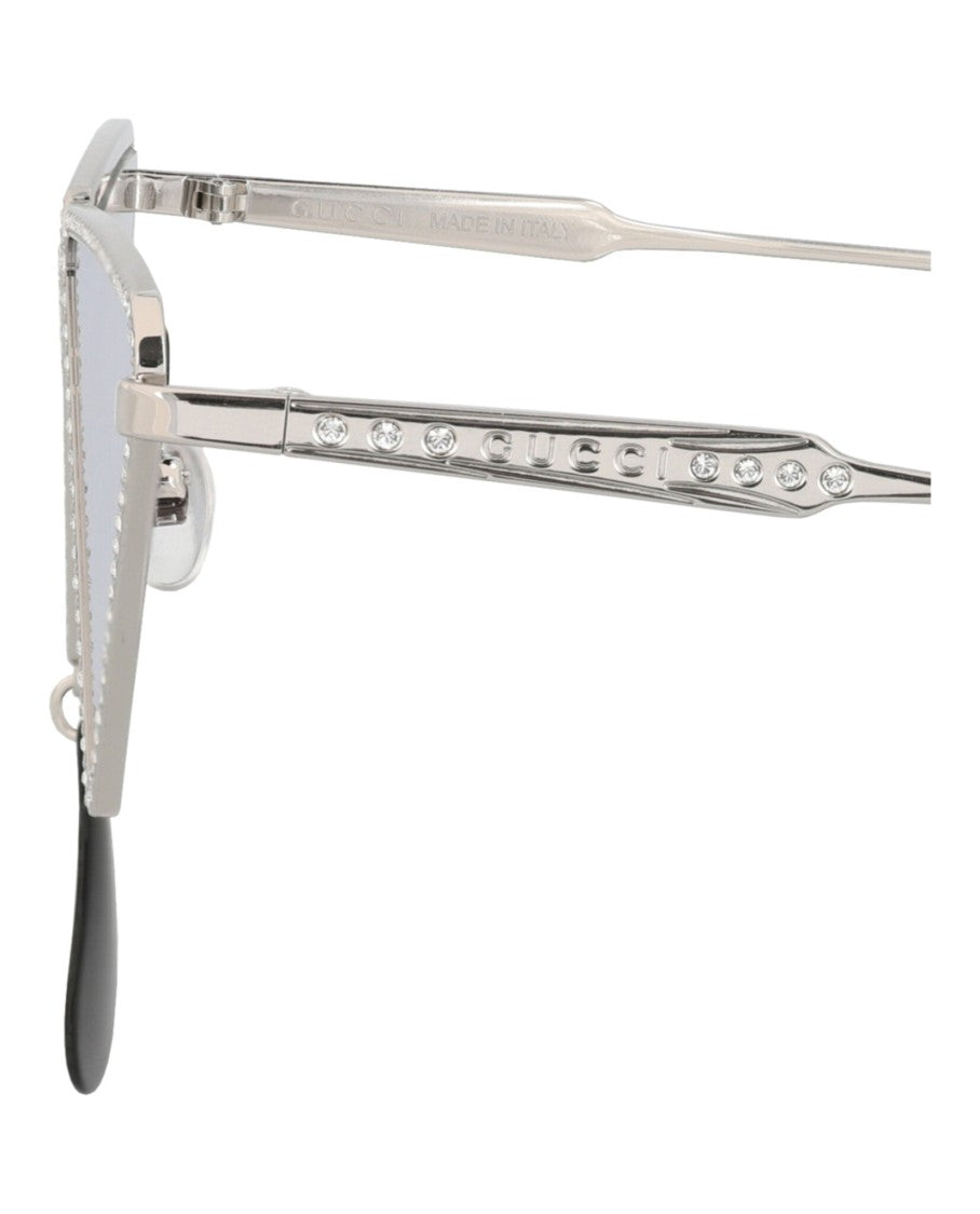 Gucci Cat Eye-Frame Metal Sunglasses