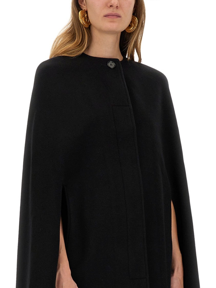 Nina Ricci Black Wool Cape