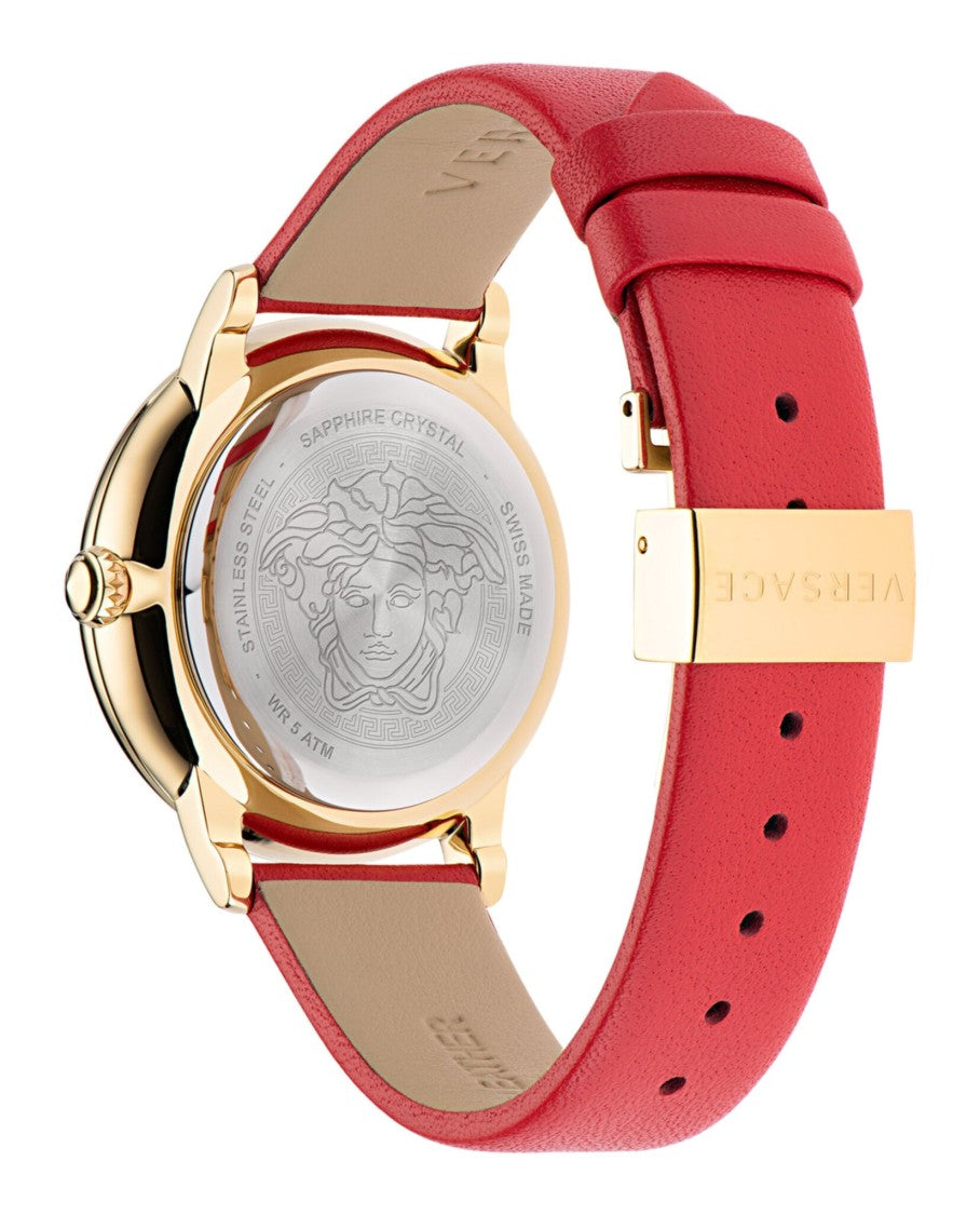 Versace La Medusa Leather Watch