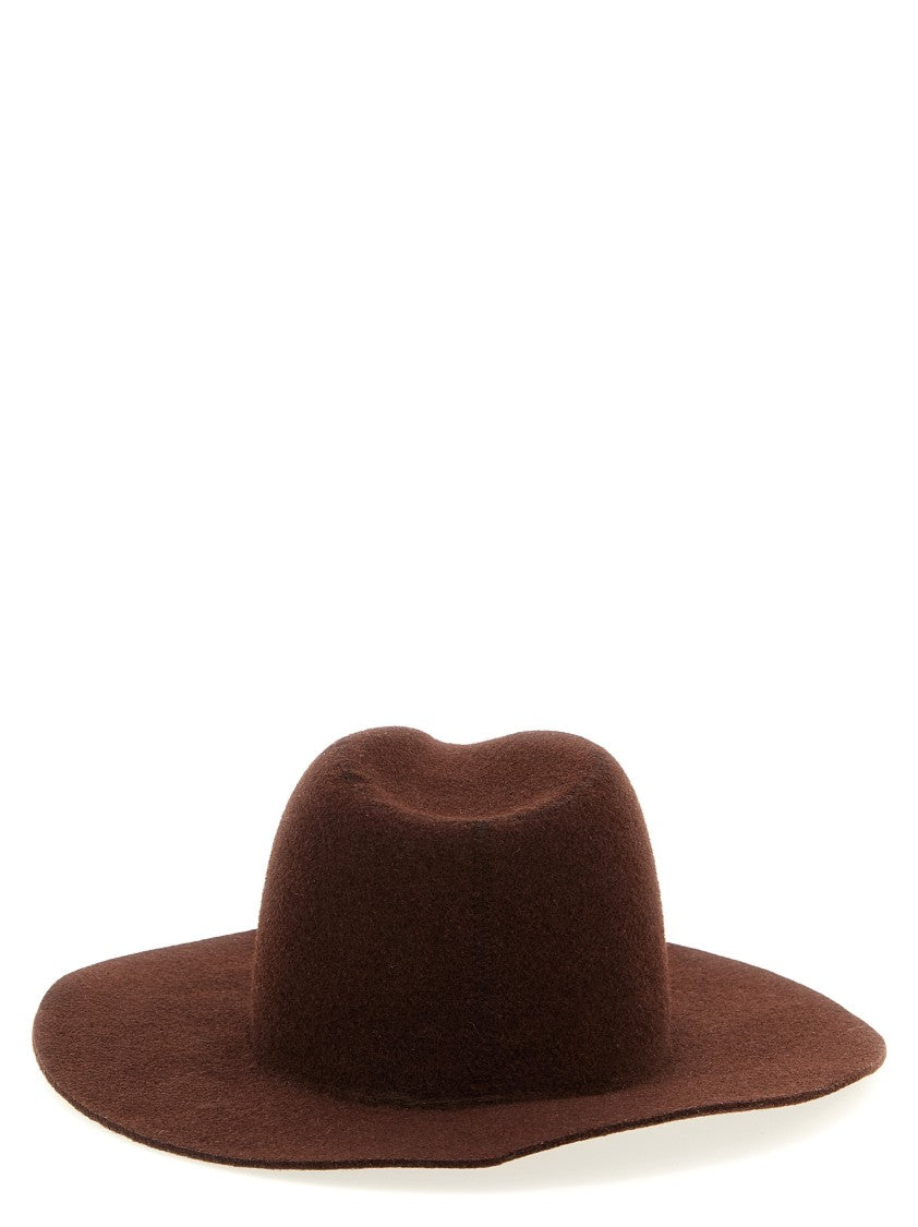 Ruslan Baginskiy 'Monogram-Embellished Fedora' Hat