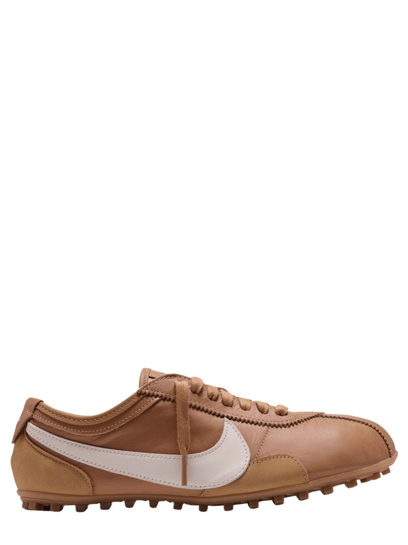 Nike Brown Low-Profile Textured Sole Leather Sneakers