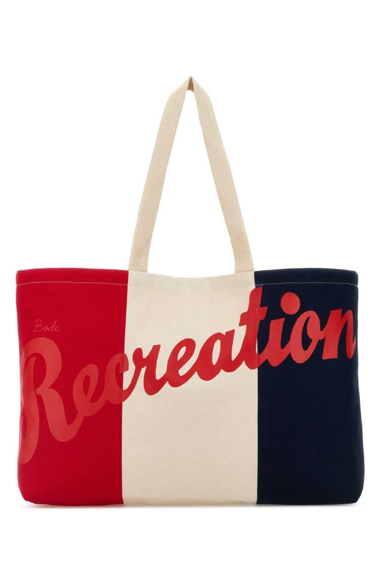 Bode Embroidered Canvas Recreation Shopping Bag