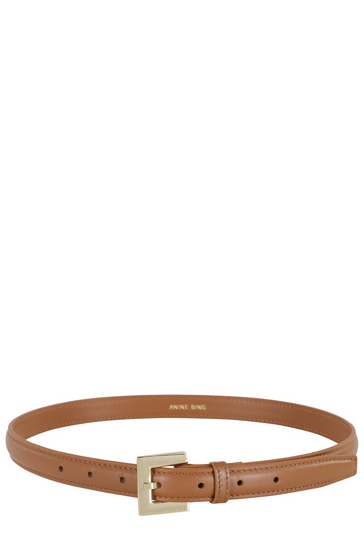 Anine Bing Brown Nicola Leather Belt