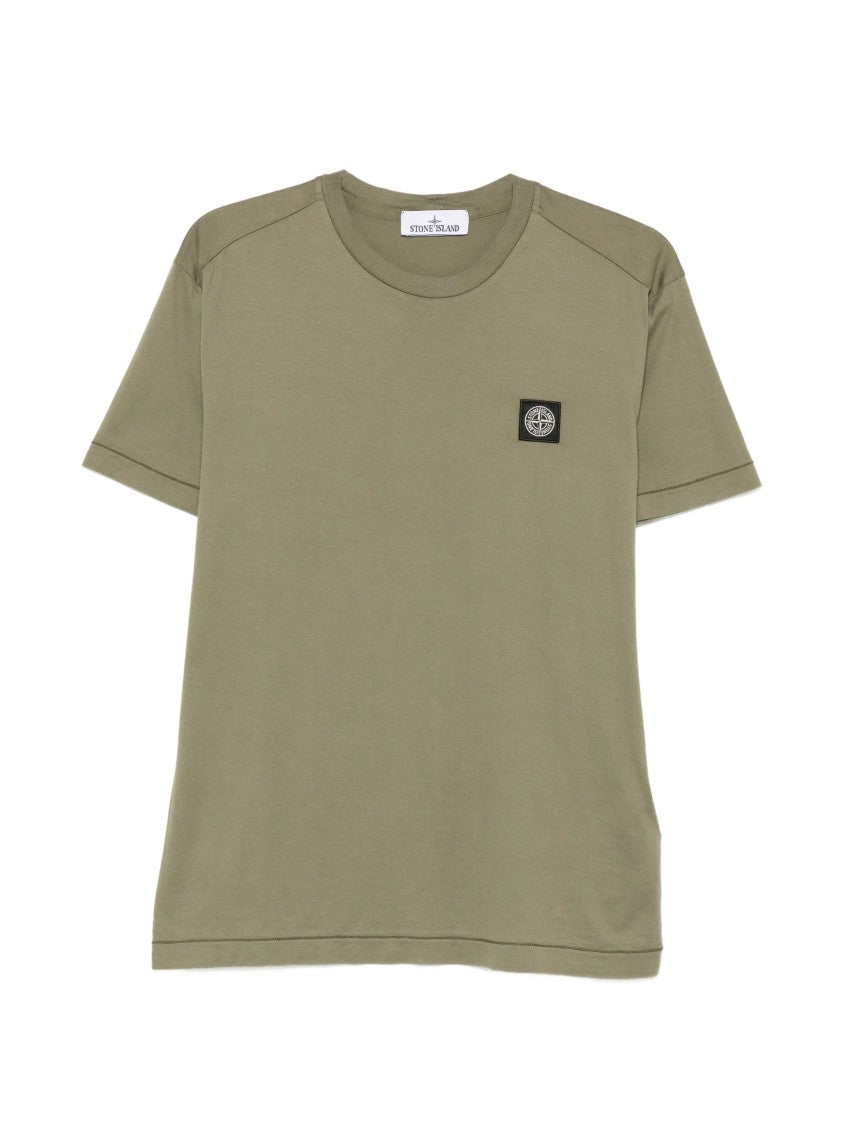 Stone Island Olive Green T-Shirt Crew Neck Tee