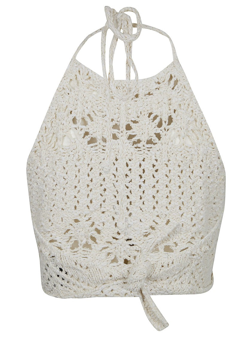 Alanui Natural Color Cotton Blend Top