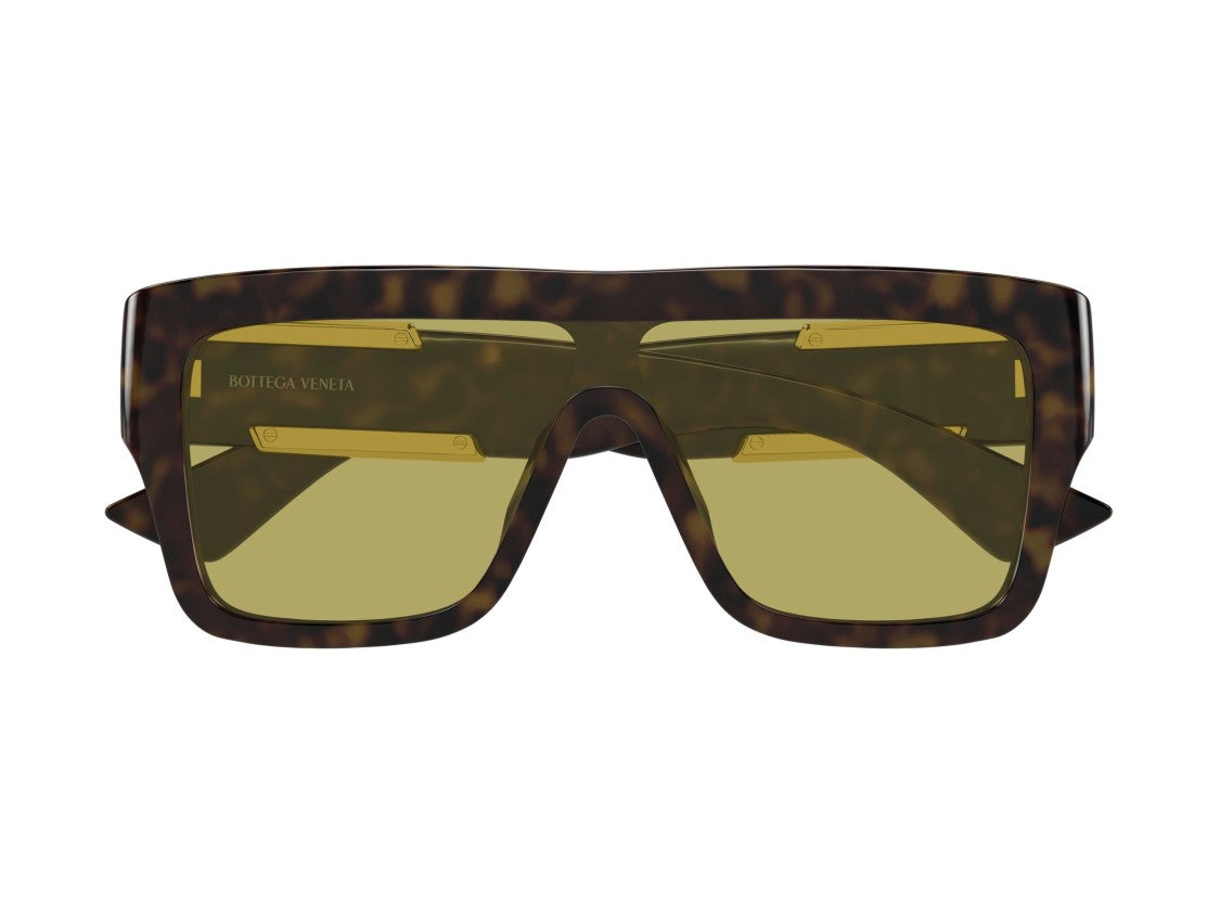 Bottega Veneta Gold Bv1451s Tortoiseshell Oversized Square Sunglasses