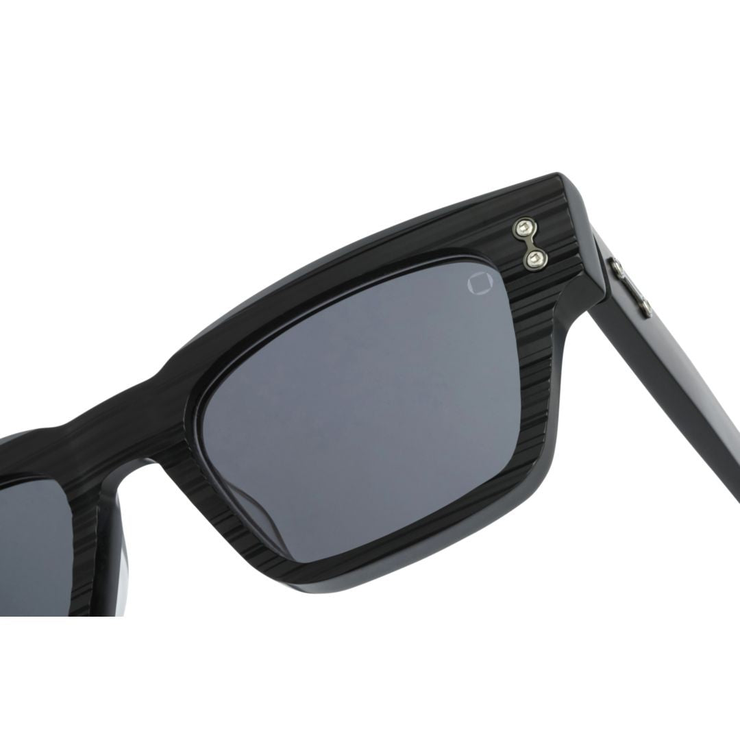 Akoni Columba Rectangular Frame Sunglasses With Textured Detailing