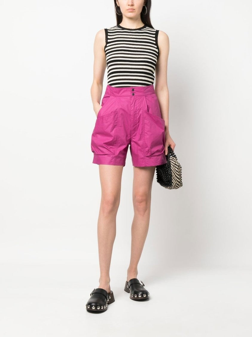 Isabel Marant Étoile High-Waisted Cotton Mini Shorts