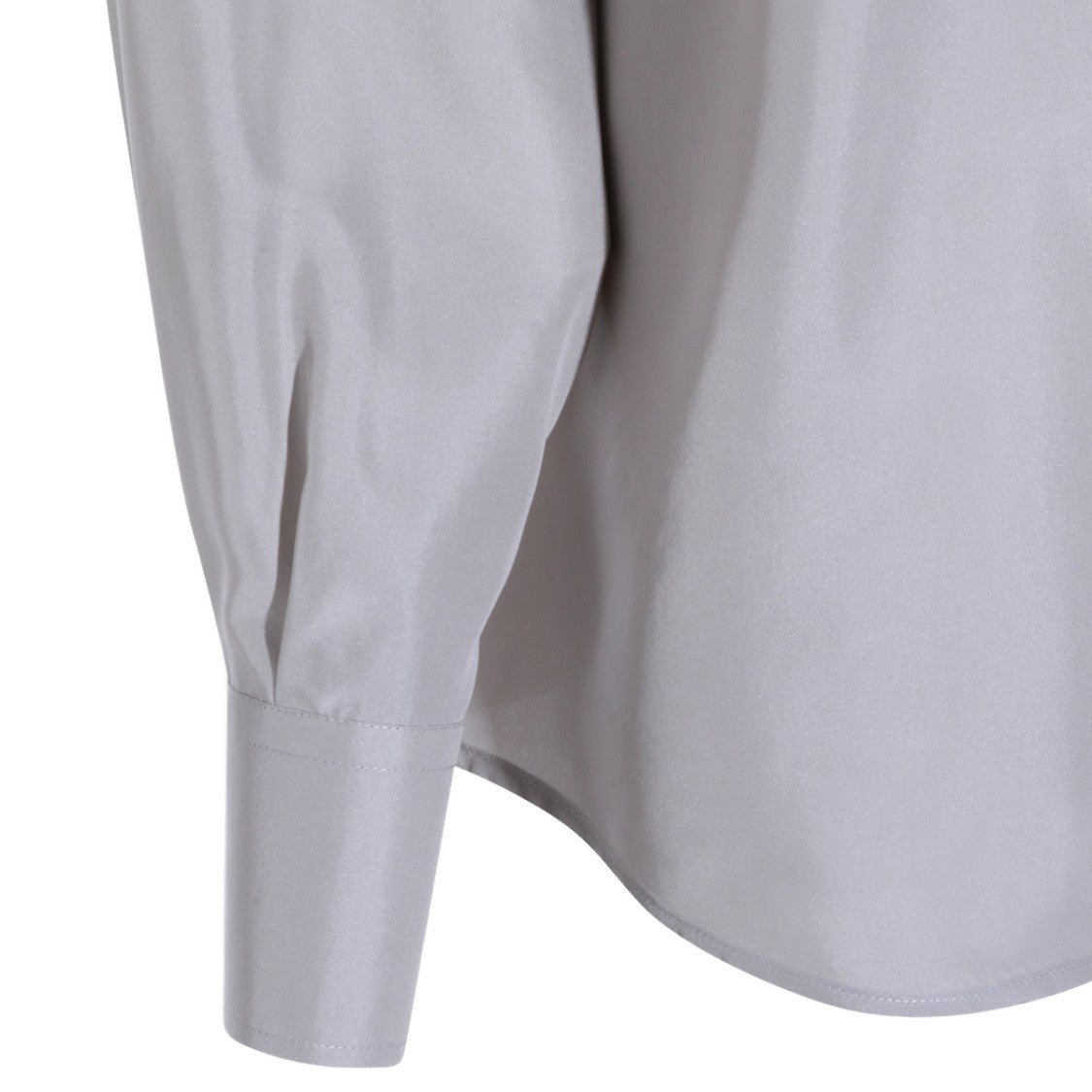 Dolce & Gabbana Button-Down Grey Shirt With Classic Collar