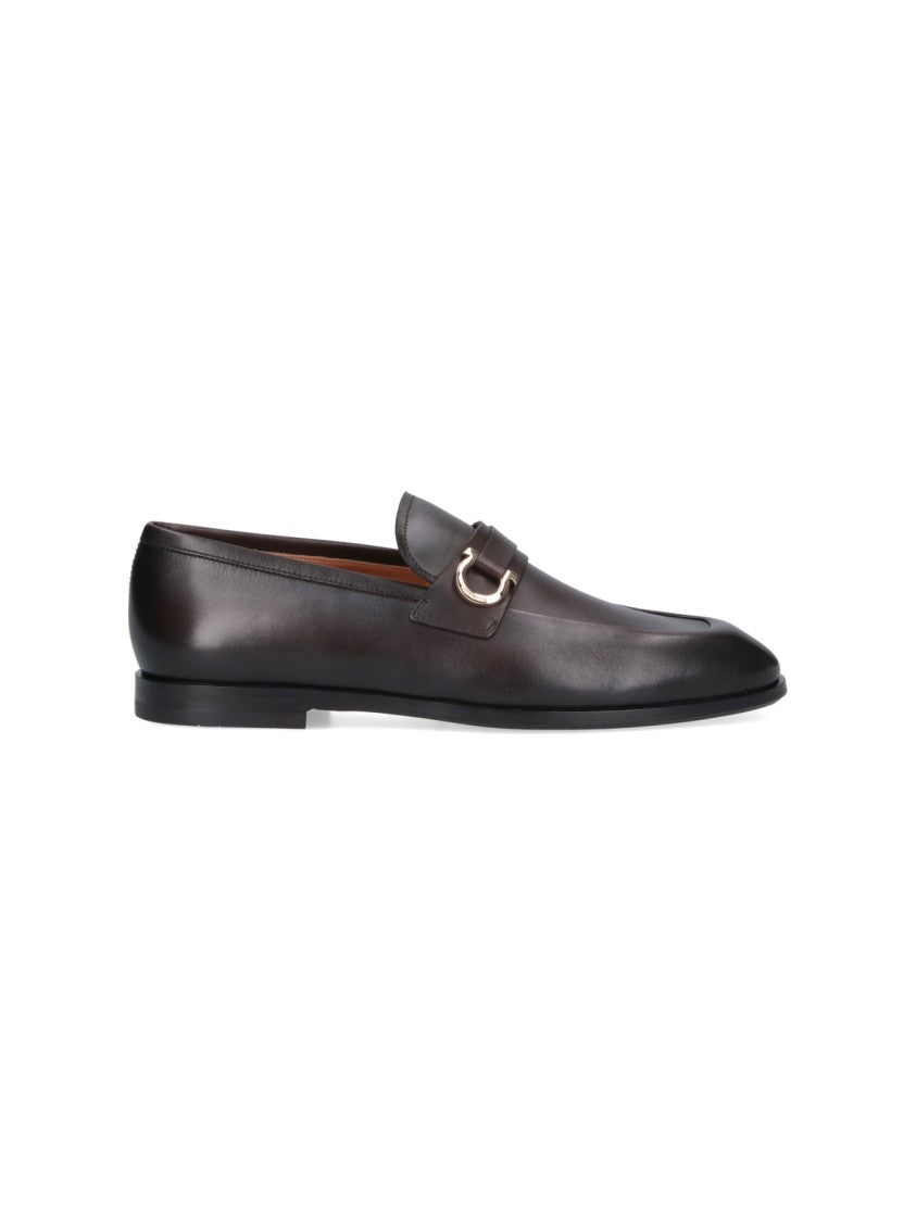 Ferragamo "Gancini" Loafers Brown
