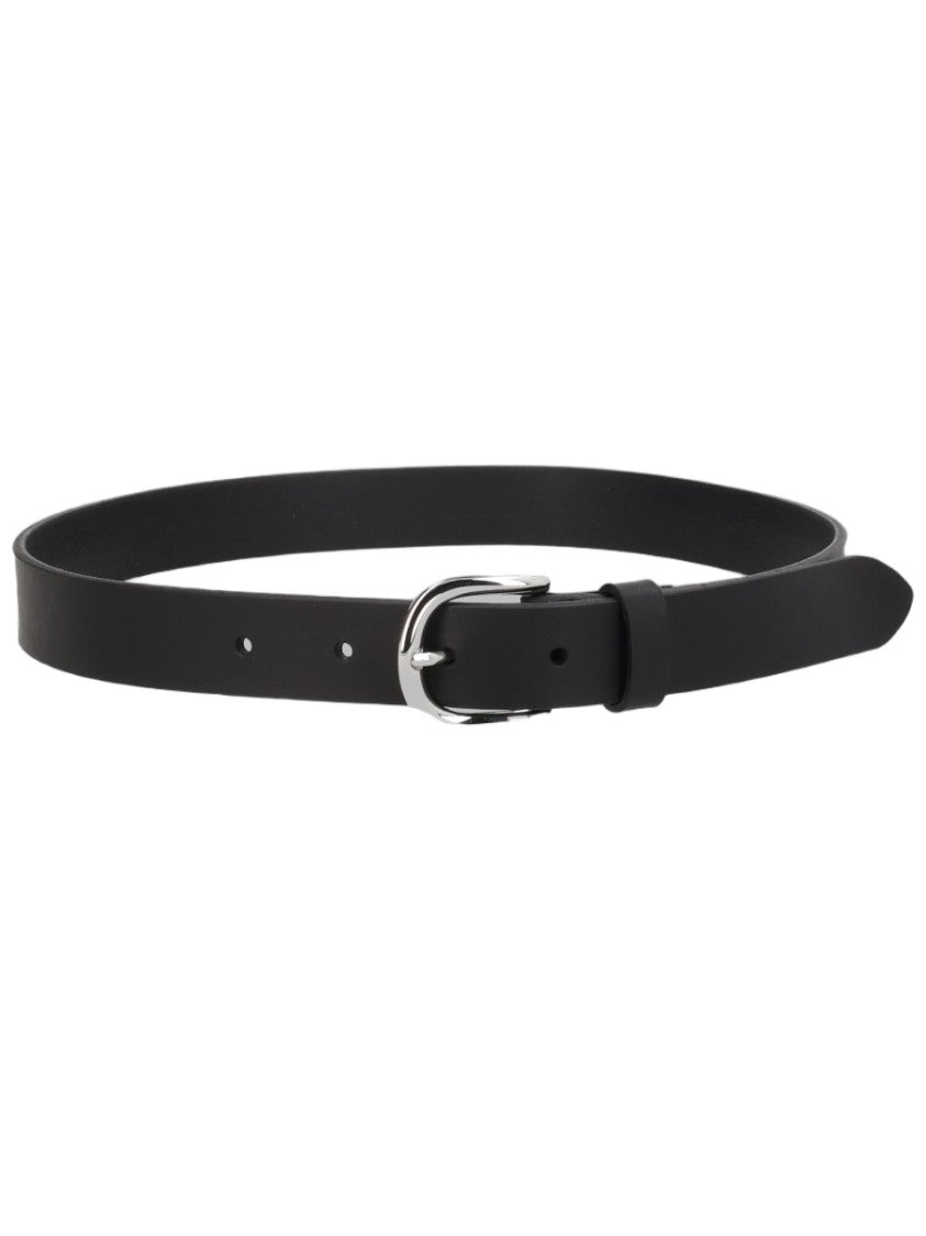Isabel Marant Black Narrow Leather Belt