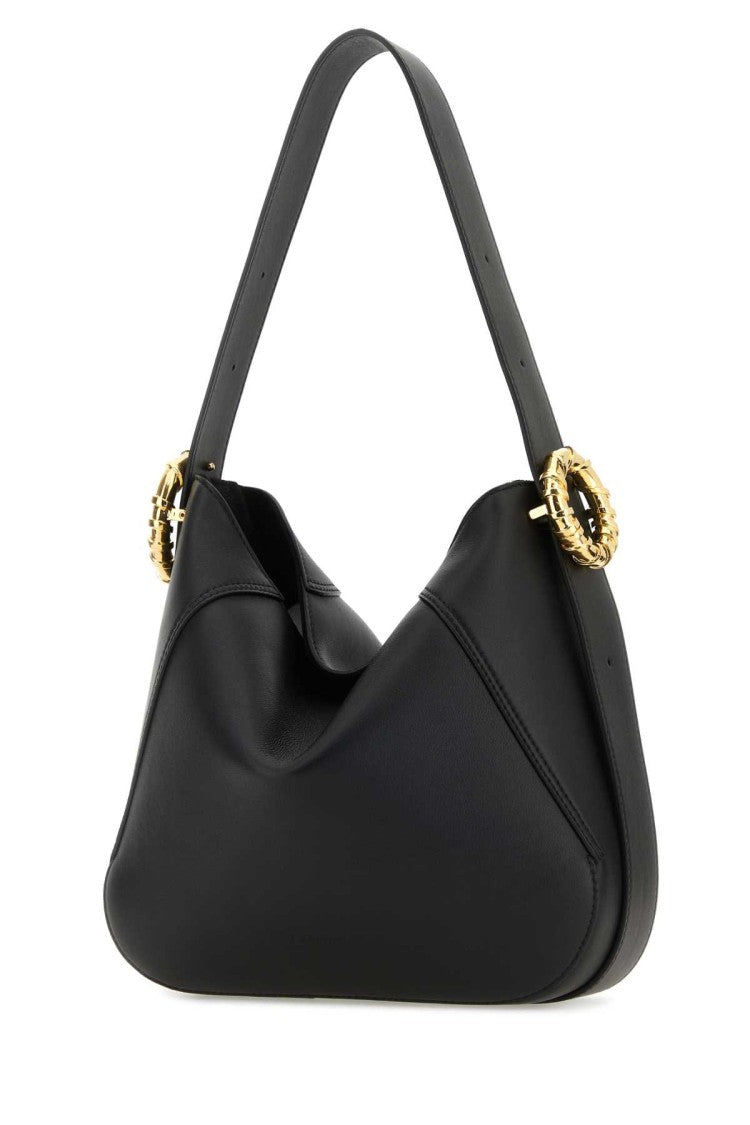 Lanvin Black Leather Melodie Shoulder Bag