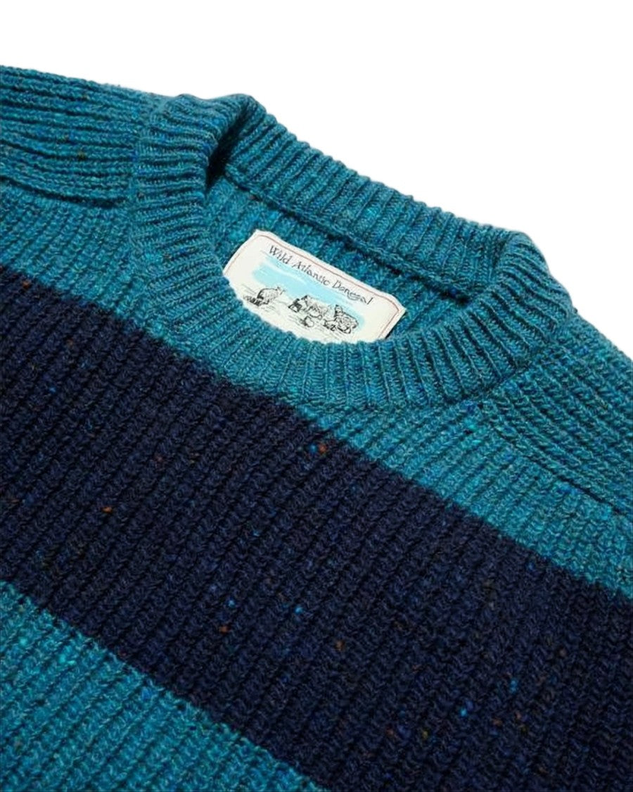 Noah Wide Horizontal Stripe Wool Sweater
