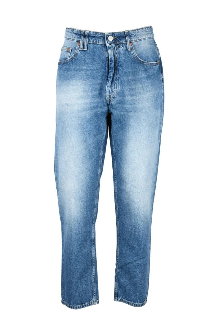 Cycle Blue Paper And Cotton Jeans