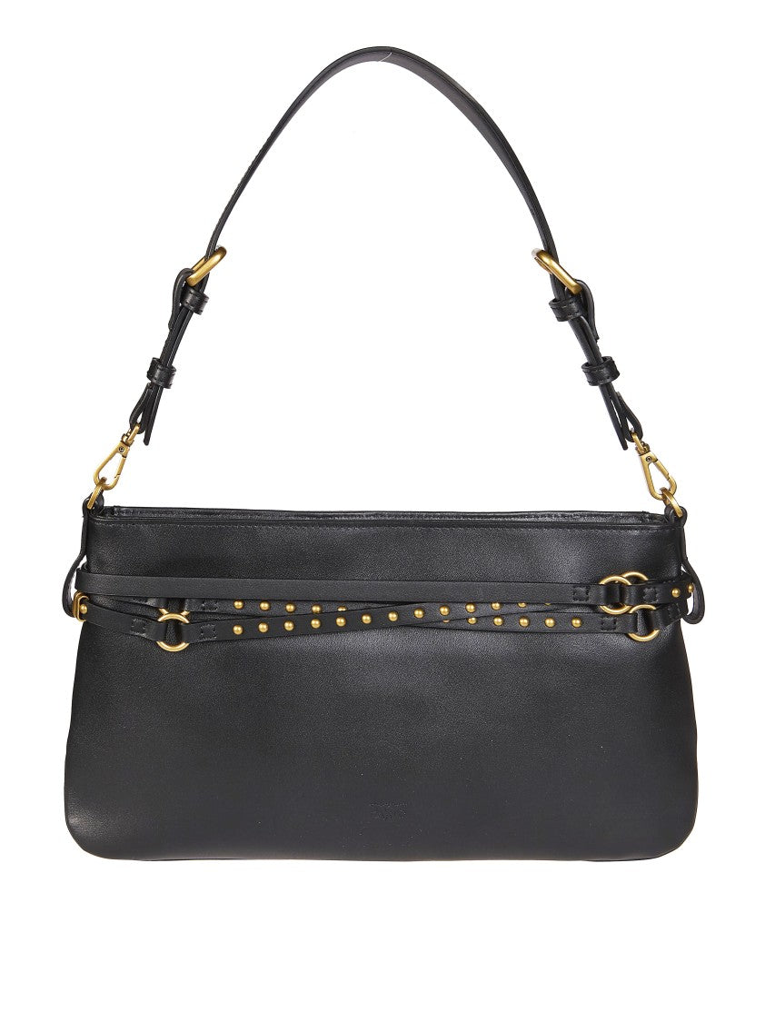 Pinko Classic Vitello Smooth Leather Handbag
