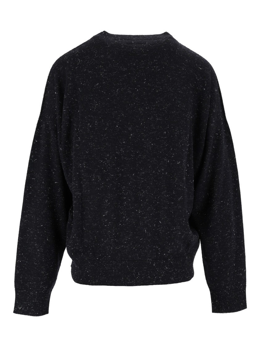 Peserico Speckled Round-Neck Knit Sweater