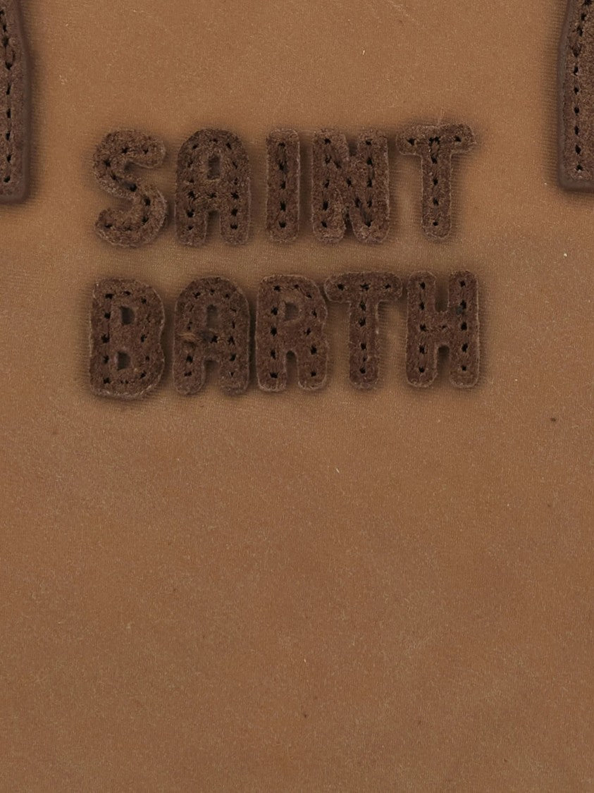 Mc2 Saint Barth Mini City Tote Bag With Textured Logo Detail