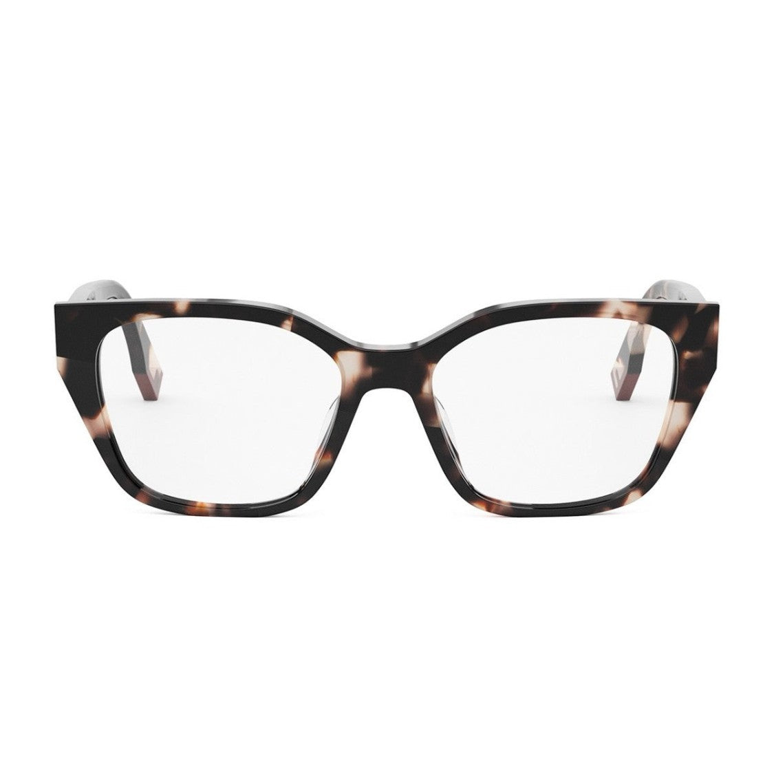 Fendi Havana Fendi Way Acetate Geometric Sunglasses