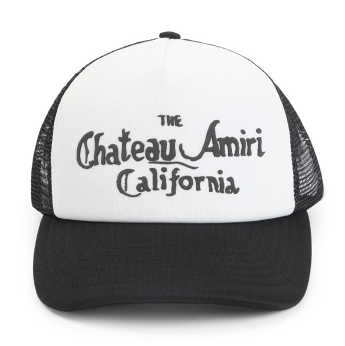 Amiri Black And White Cotton Baseball Cap