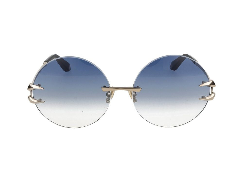 Roberto Cavalli Sunglasses Src006 594B Shiny Light Gold 63/17/140