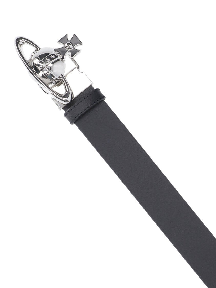 Vivienne Westwood "Orb Buckle" Belt Black