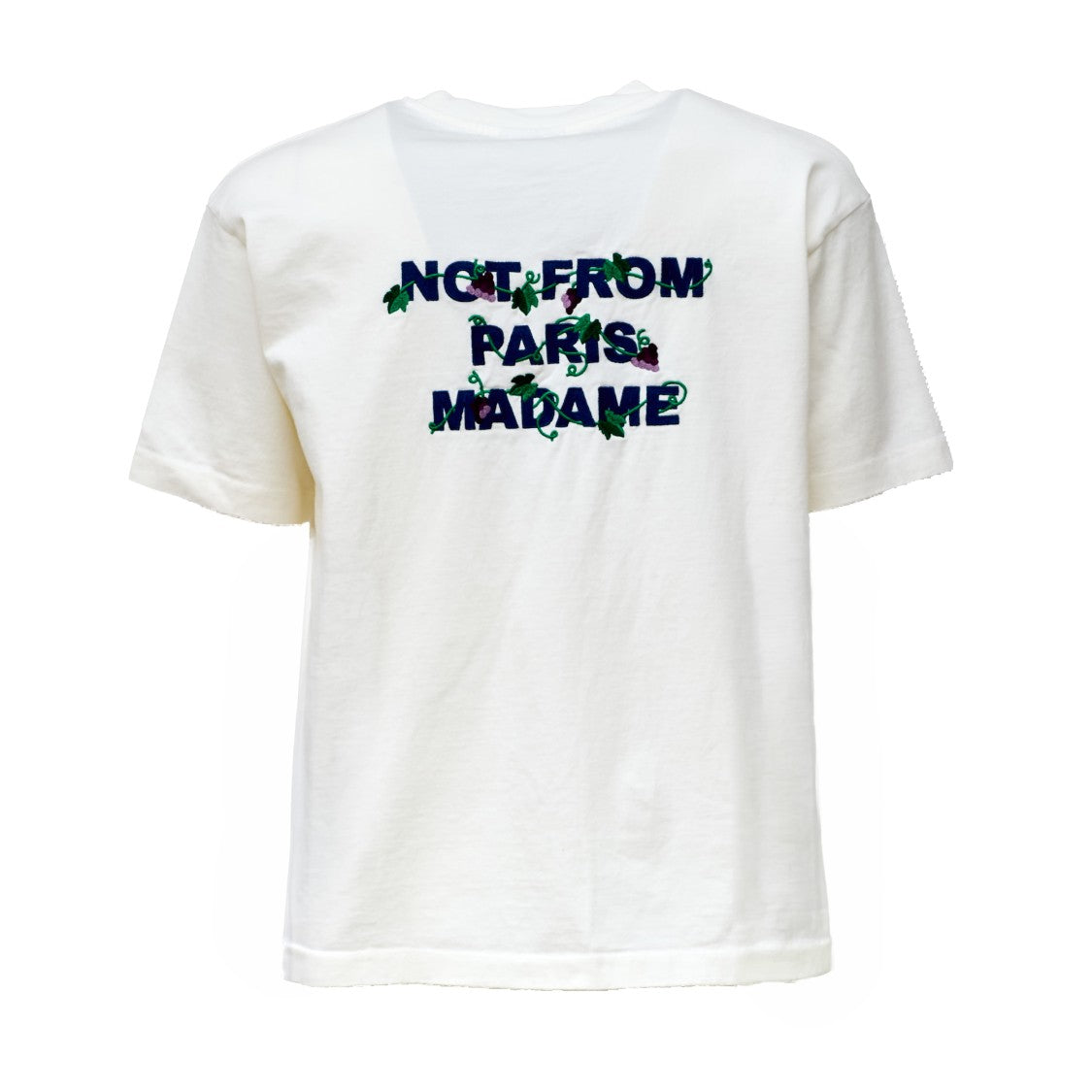 Drôle De Monsieur Vine Embroidered Heavy Jersey T-Shirt