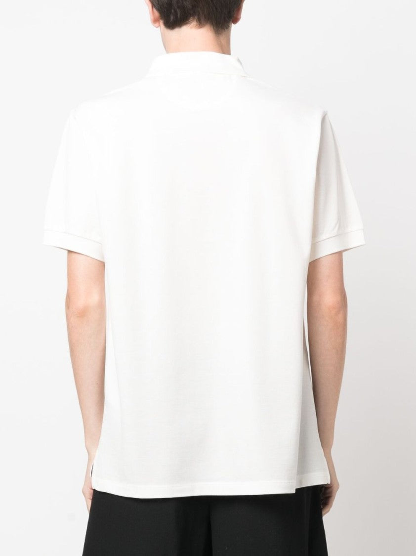 Paul Smith Front Button White Cotton Polo