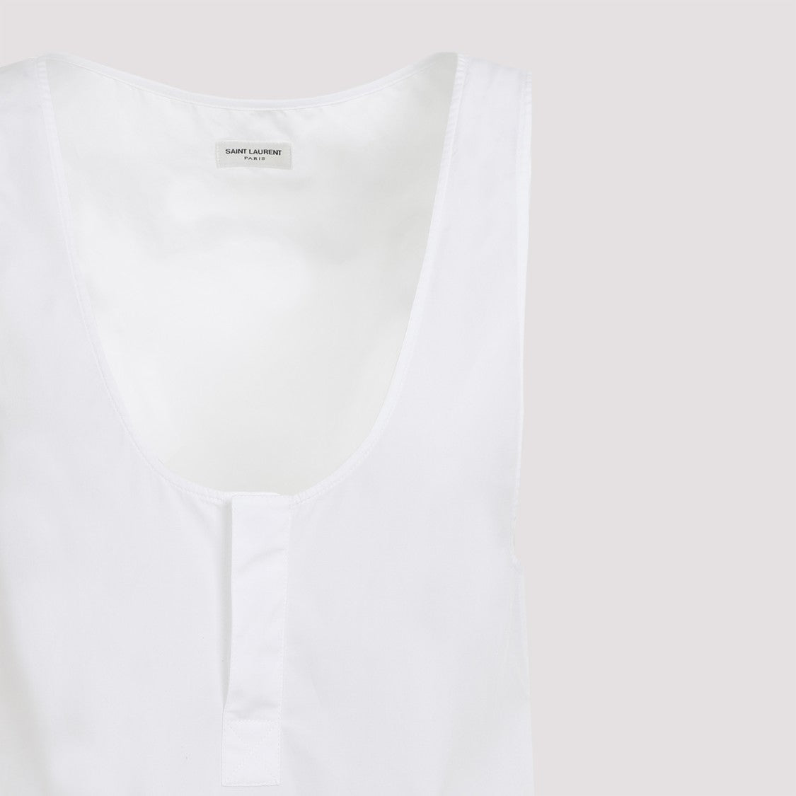 Saint Laurent White Cotton Top