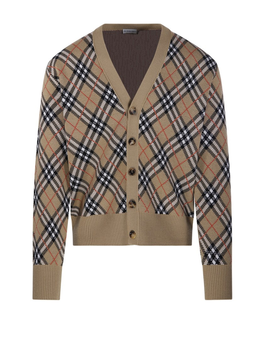 Burberry Classic Check Pattern Cardigan