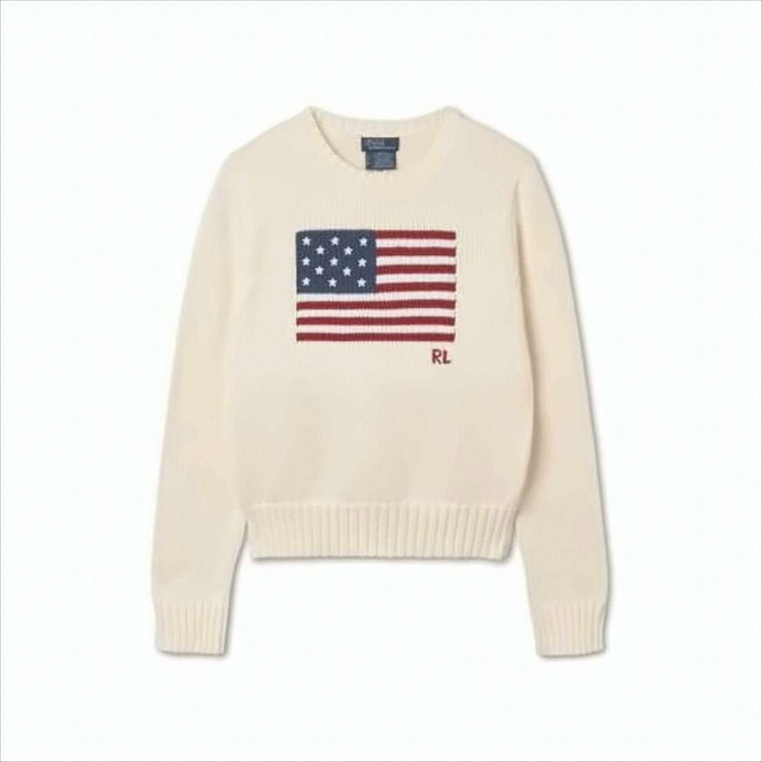 Polo Ralph Lauren Knitted Sweater With Flag Motif