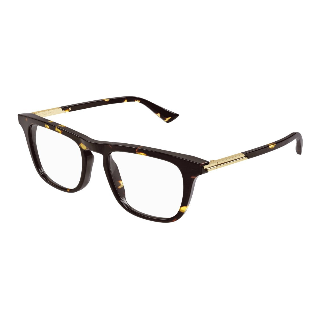 Bottega Veneta Bv1264o Bold Tortoiseshell Square Frame Eyeglasses
