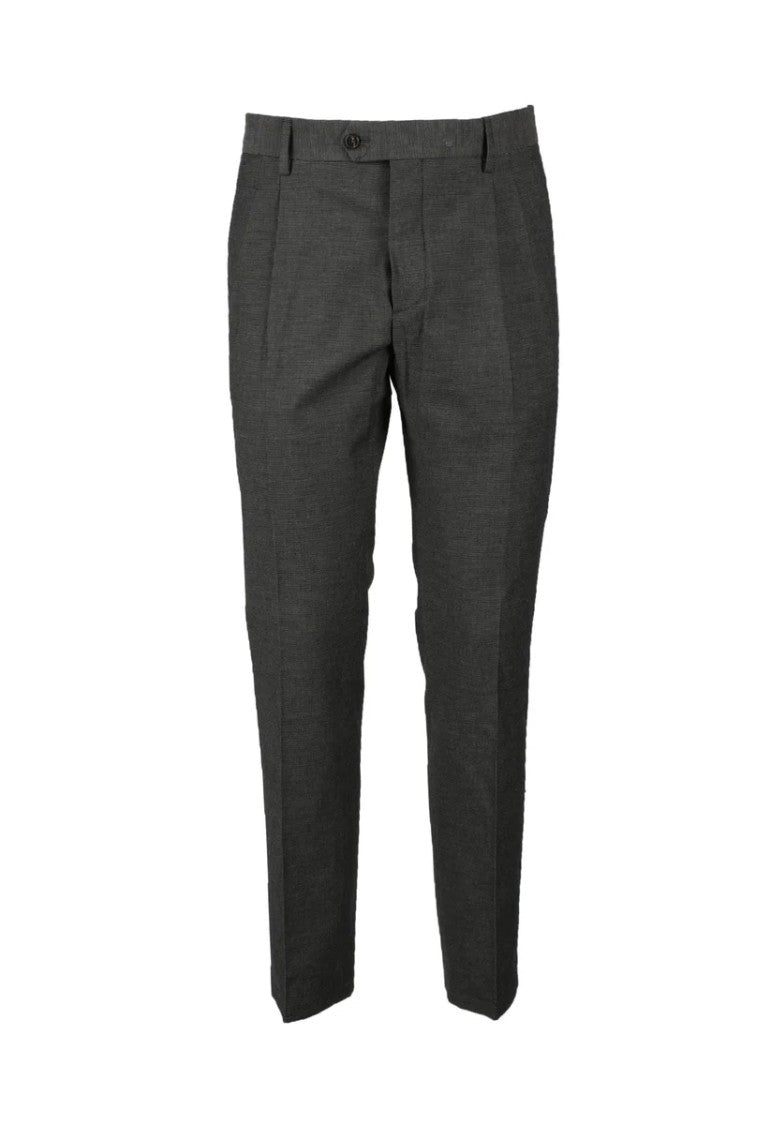Aglini Grey Stretch Cotton Pants