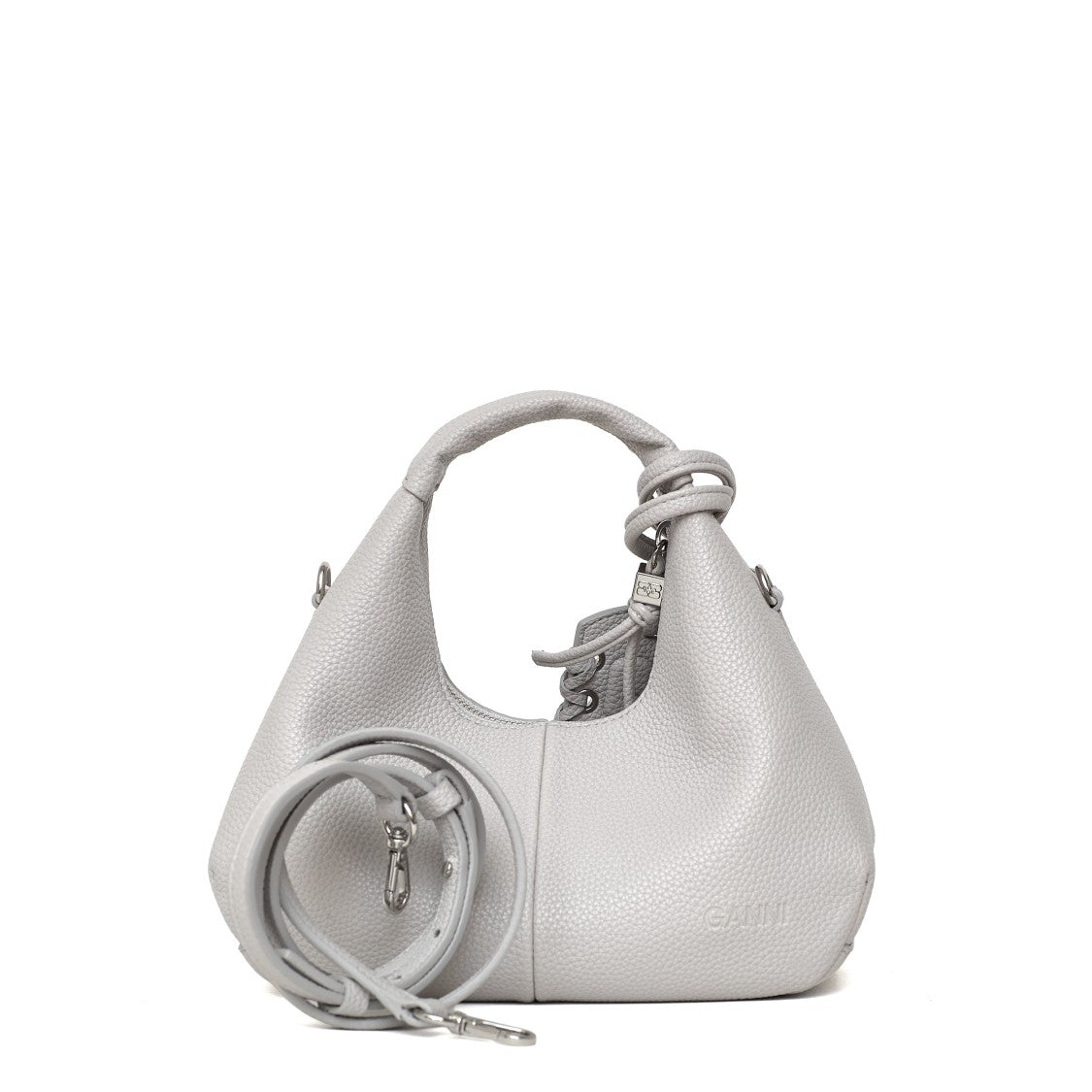 Ganni Grained Leather Adjustable Strap Mini Handbag