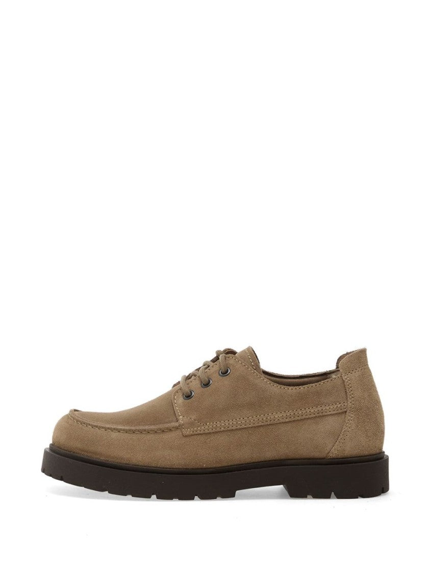 Birkenstock Taupe Highwood Moc Suede Flat Moccasins