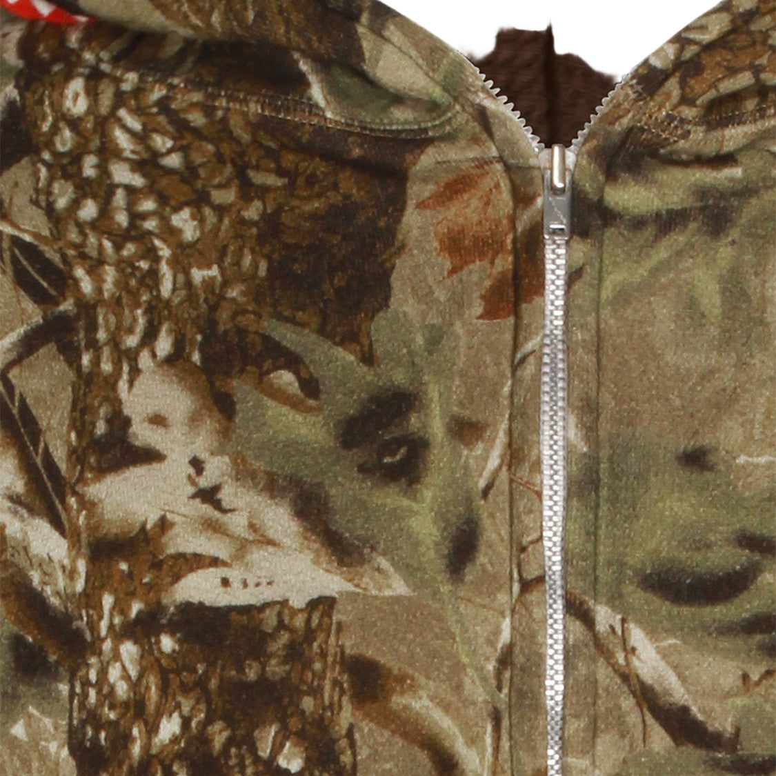 Saint Mxxxxxx Full-Zip Camouflage Sweater With Hood
