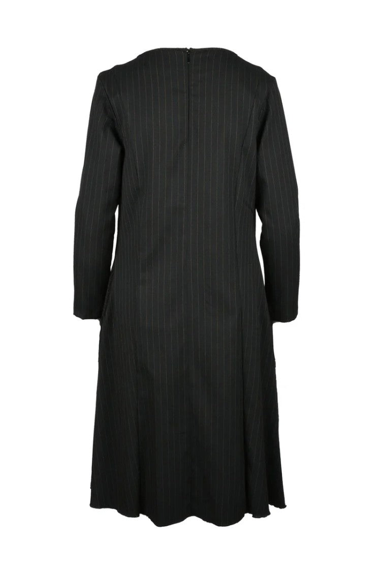 Collection Privee? Long Pleated Dress - Black