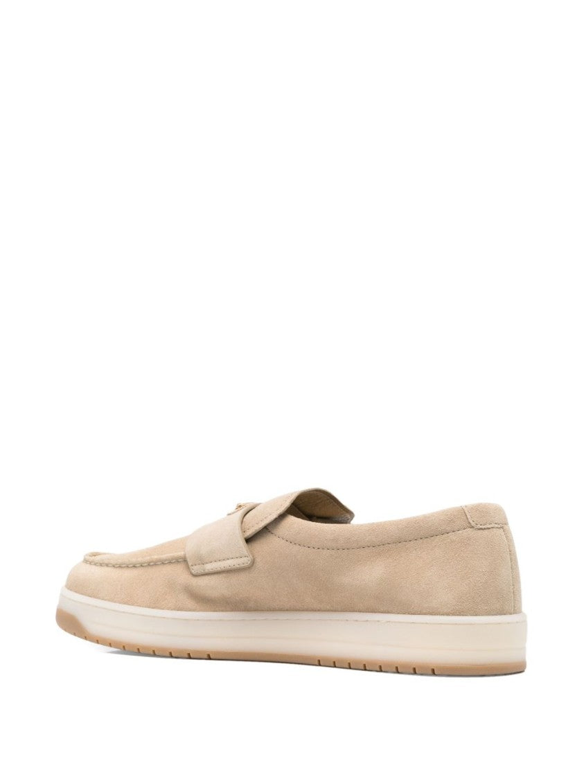 Prada Slip-On Sneakers With Soft Suede Upper