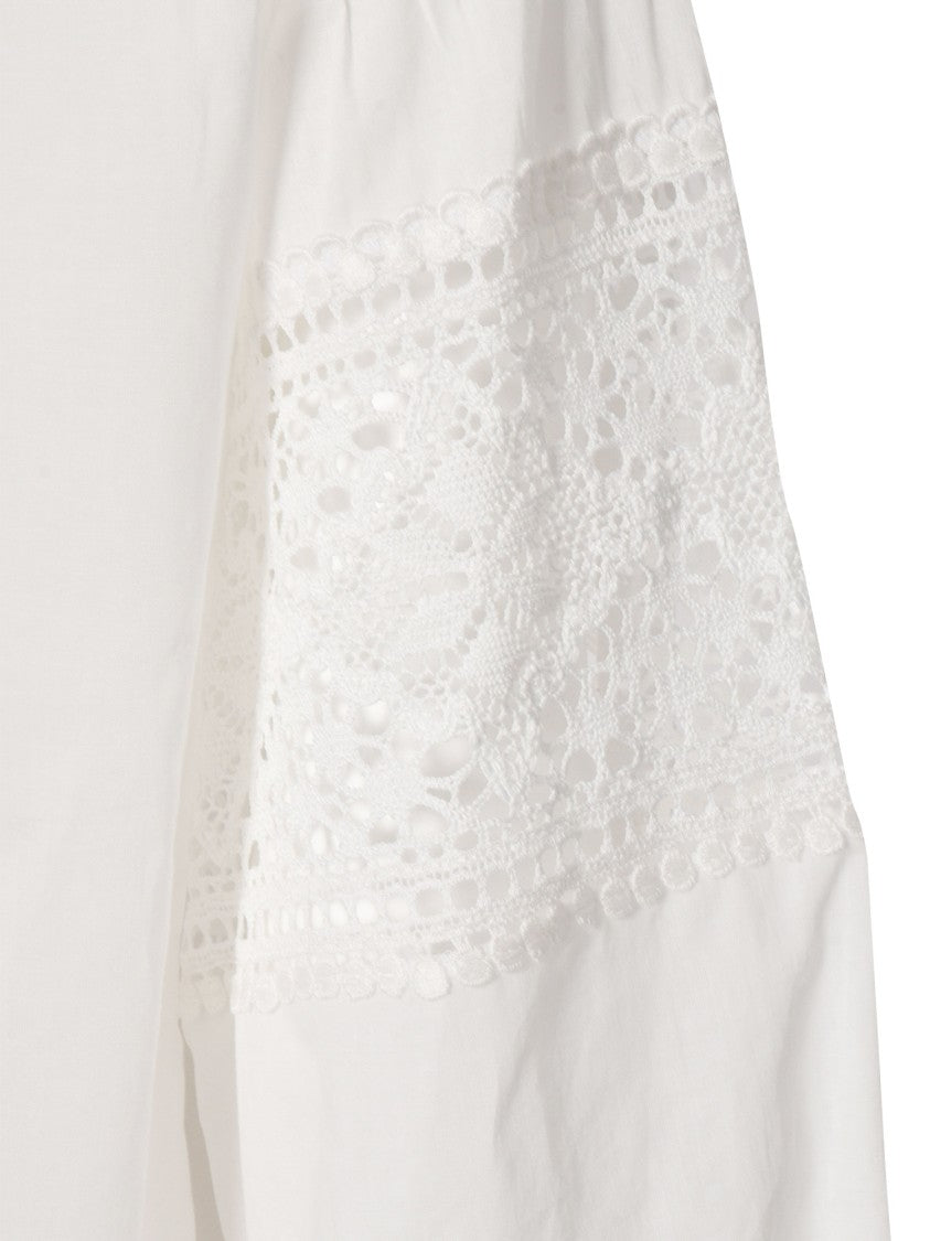 Ermanno Scervino White Cotton Blouse