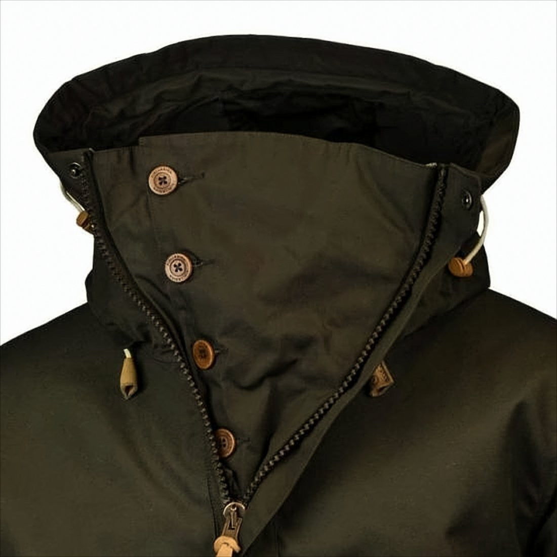 Fjallraven Kanken High-Collar Casual Jacket With Zippered Closure And Adjustable Drawstrings
