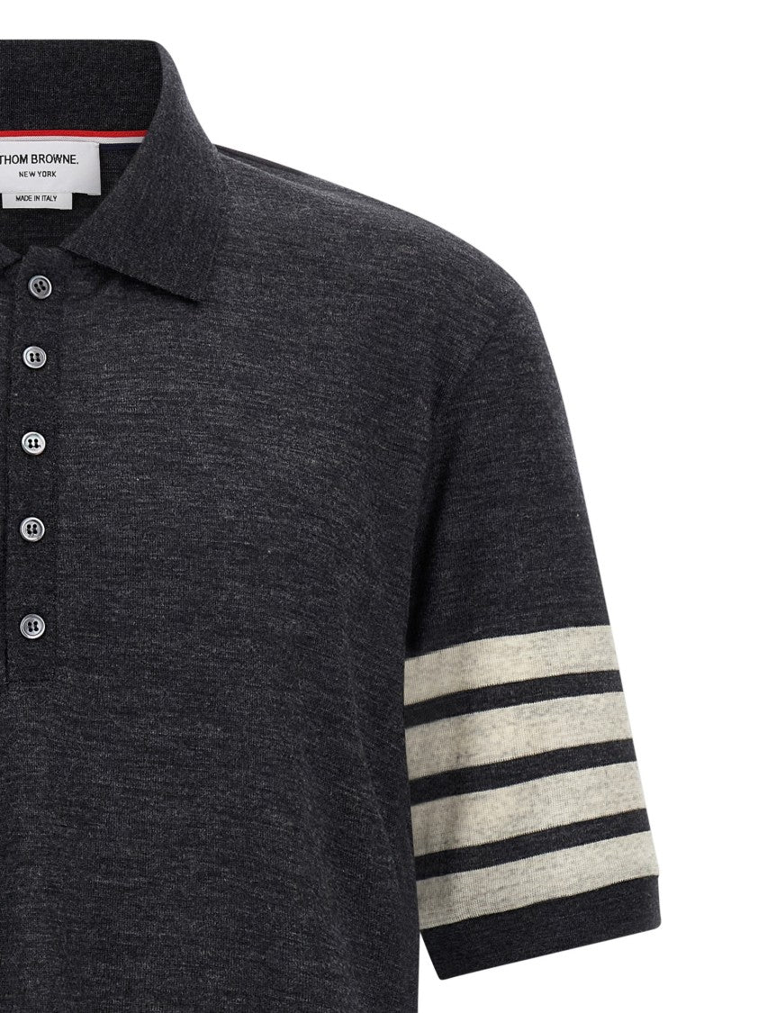 Thom Browne "4Bar" Polo Shirt