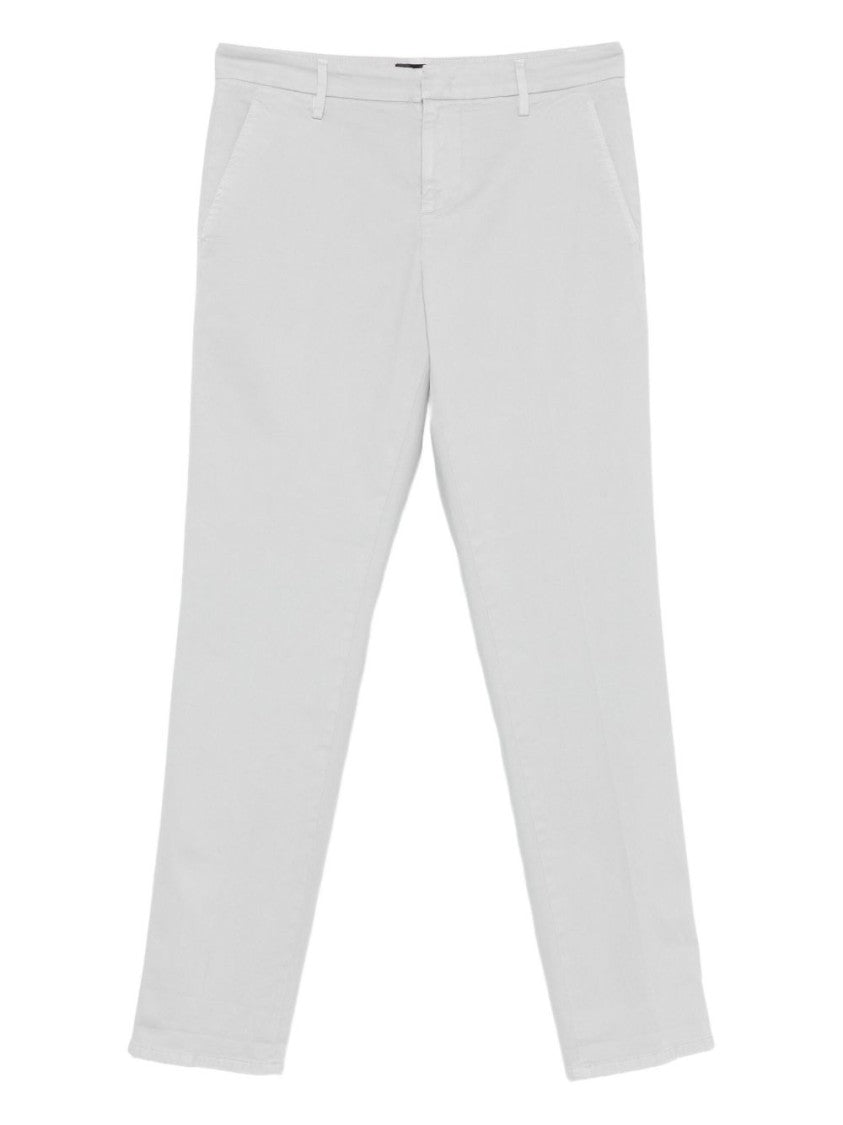 Dondup Light Grey Straight-Leg Denim Jeans